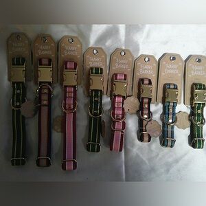 Harry Barker Classic Striped Collar.  YOU CHOOSE from size and color